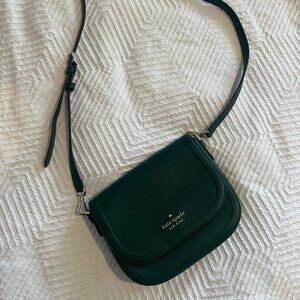 Emerald Green Kate Spade Saddle Cross Body Bag